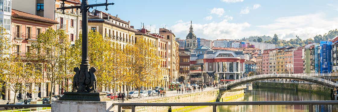 Vistas cercanas de Bilbao